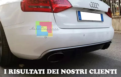 1263🔥DIFFUSORE IN ABS RS4 SOTTO PARAURTI AUDI A4 B8 8K 2008-12 AVANT BERLINA🔥