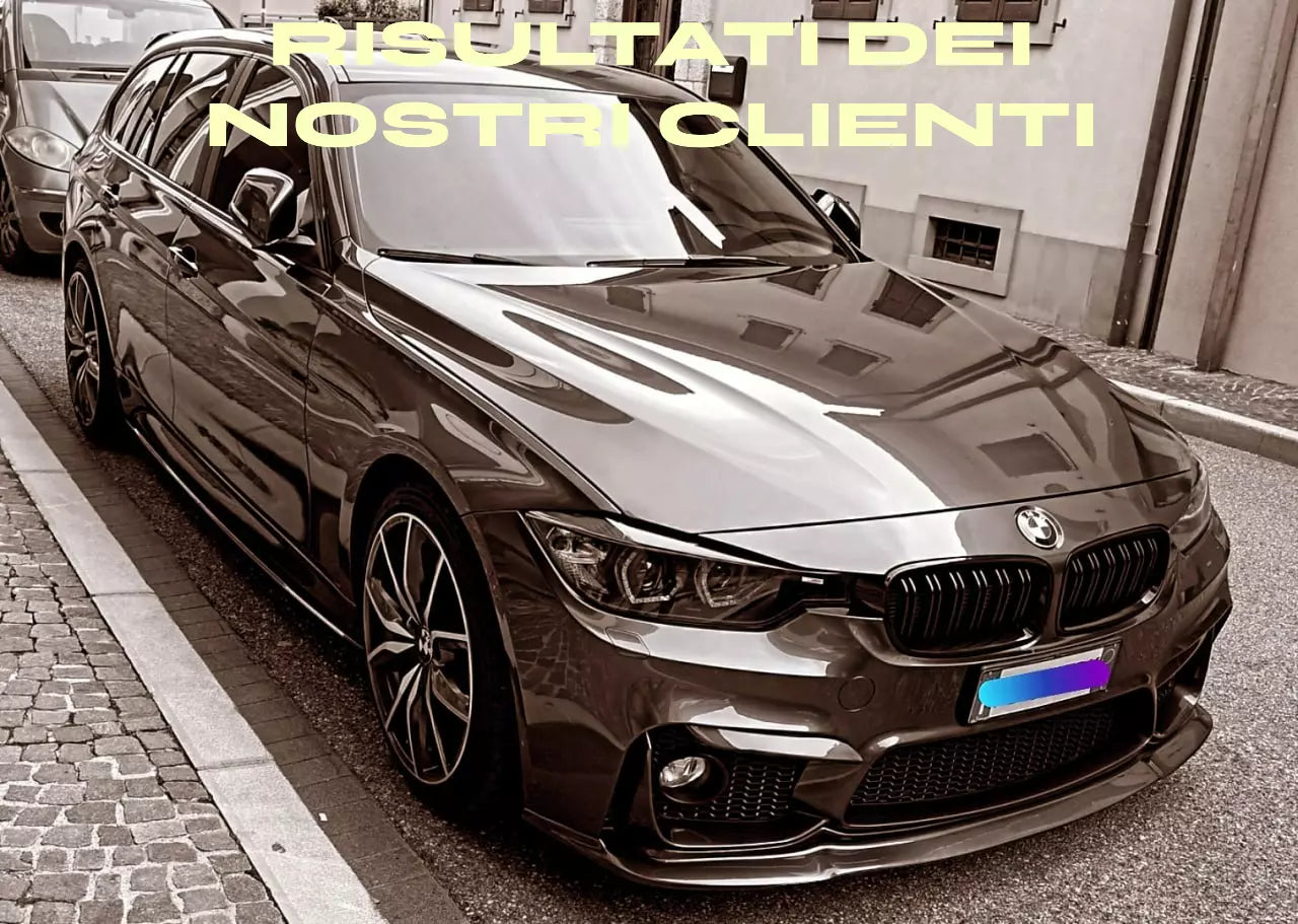 0767🔥SPLITTER ADATTO PER BMW SERIE 3 F80 2014-2018 M3 NERO LUCIDO🔥
