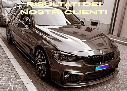 0767🔥SPLITTER ADATTO PER BMW SERIE 3 F80 2014-2018 M3 NERO LUCIDO🔥
