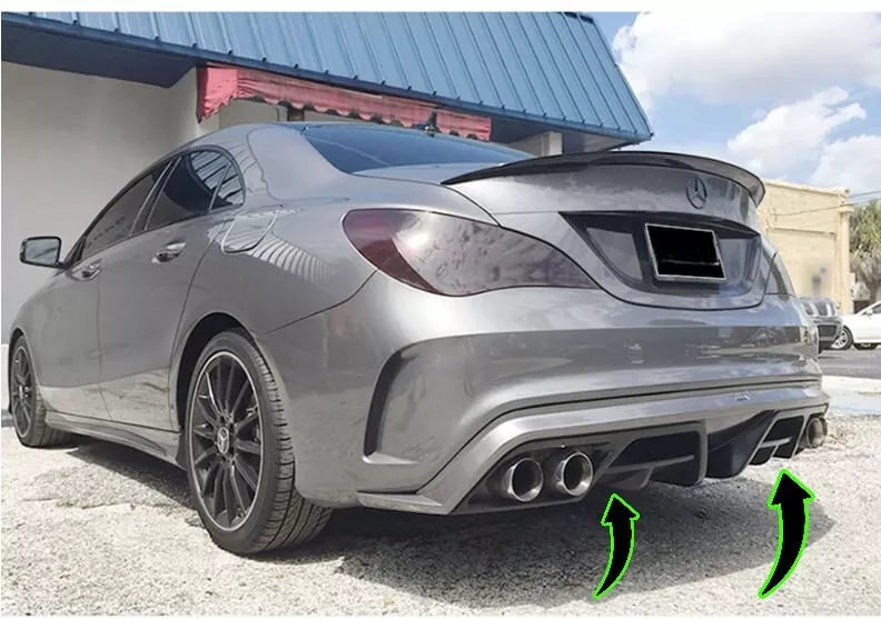 🔥2112 DIFFUSORE ADATTO PER MERCEDES BENZ CLA W117 2013-17 GREZZO LOOK TUNING🔥