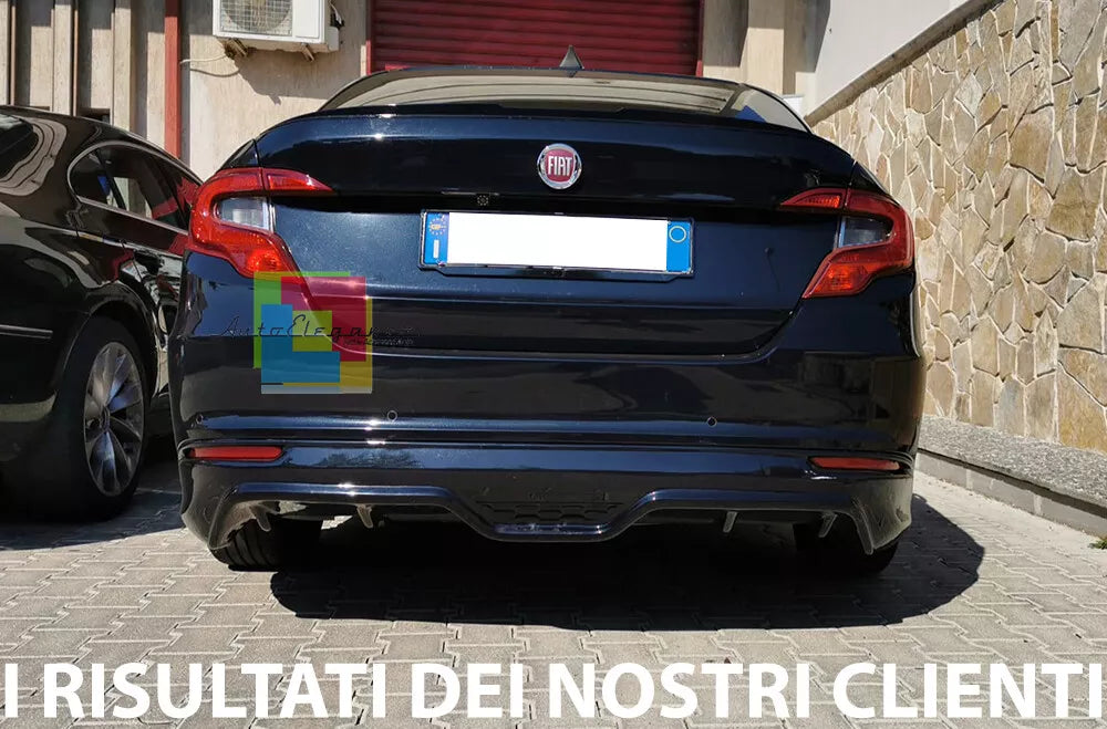 🔥1187 FIAT TIPO BERLINA 2014+ SOTTO PARAURTI POSTERIORE DIFFUSORE ABS -🔥