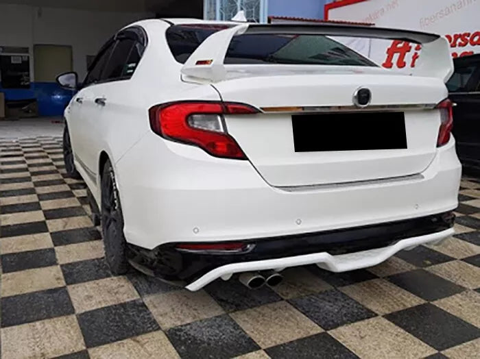🔥1187 FIAT TIPO BERLINA 2014+ SOTTO PARAURTI POSTERIORE DIFFUSORE ABS -🔥