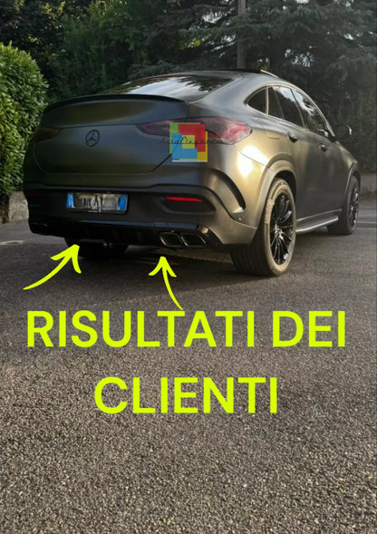 🔥1463 DIFFUSORE NERO ADATTO PER MERCEDES W167 C167 GLE COUPE LOOK 63 AMG🔥