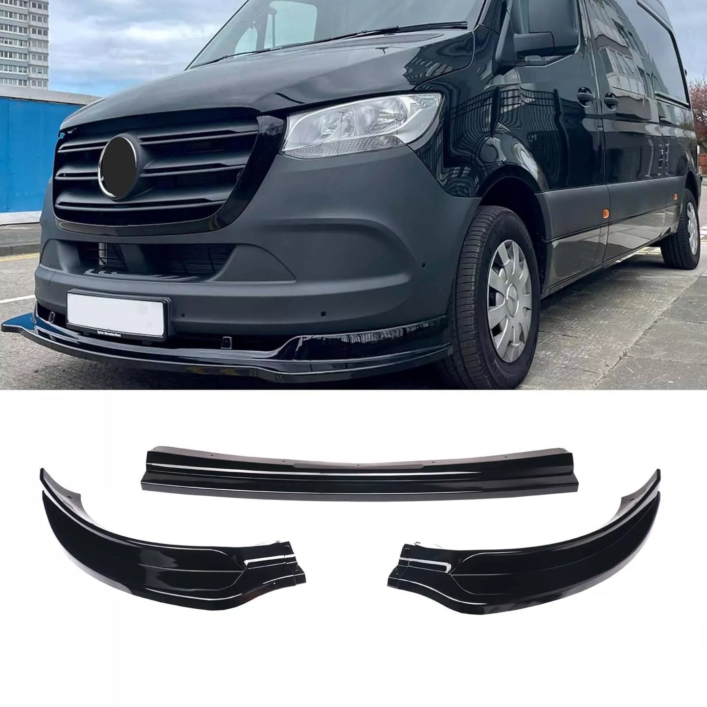 💥SPLITTER NERO ADATTO PER Mercedes Sprinter W907 910 907💥