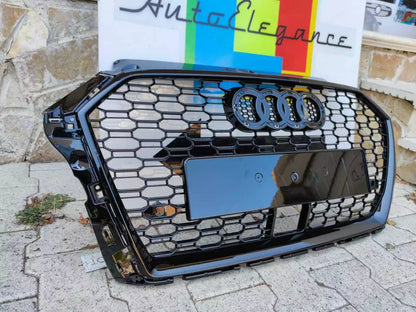 🔥0457 GRIGLIA PER AUDI A3 8V 2017-2020 NIDO D'APE BLACK RS3 FORO ACC RADAR🔥
