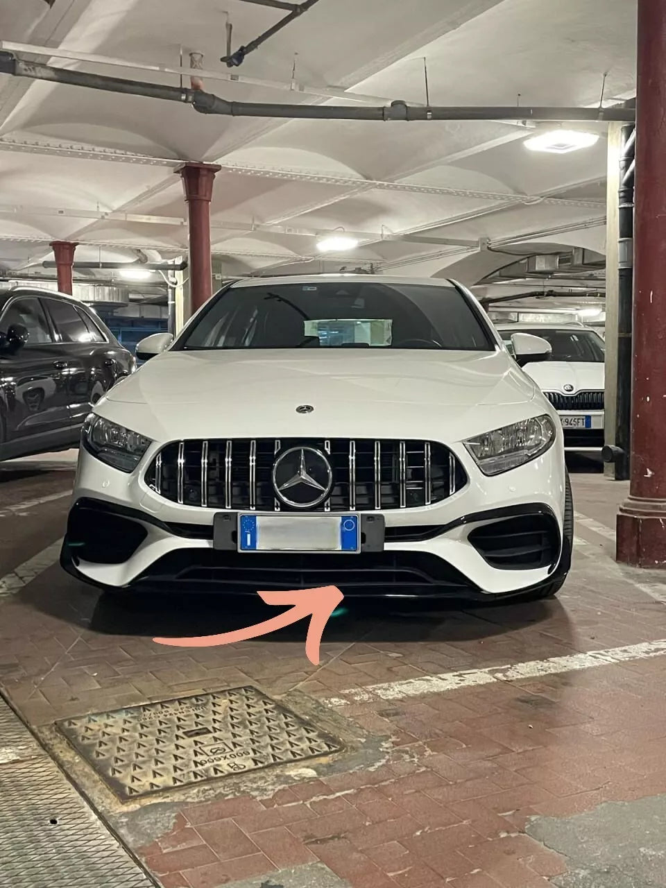 🔥0221 PARAURTI ANTERIORE ADATTO PER MERCEDES CLASSE A W177 LOOK AMG A45S A45🔥