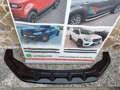 🔥0159 SPLITTER ADATTO PER VW GOLF 7.5 GTI GTD RLINE 2017-2019 NERO LUCIDO V1🔥