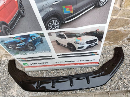 🔥0159 SPLITTER ADATTO PER VW GOLF 7.5 GTI GTD RLINE 2017-2019 NERO LUCIDO V1🔥