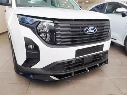 🔥SPLITTER ANTERIORE ADATTO PER FORD TRANSIT CORRIERE MK2 2023 ABS NERO LUCIDO🔥