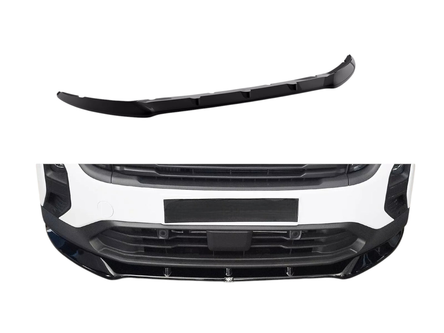 🔥SPLITTER ANTERIORE ADATTO PER FORD TRANSIT CORRIERE MK2 2023 ABS NERO LUCIDO🔥