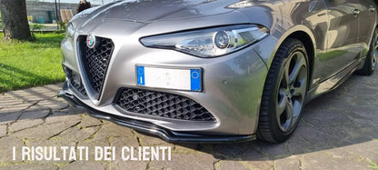 🔥0393 SPLITTER ADATTO PER ALFA ROMEO GIULIA VELOCE NERO LUCIDO🔥