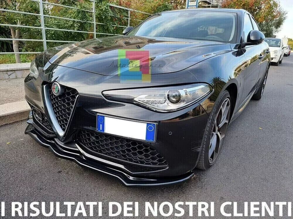 🔥0393 SPLITTER ADATTO PER ALFA ROMEO GIULIA VELOCE NERO LUCIDO🔥