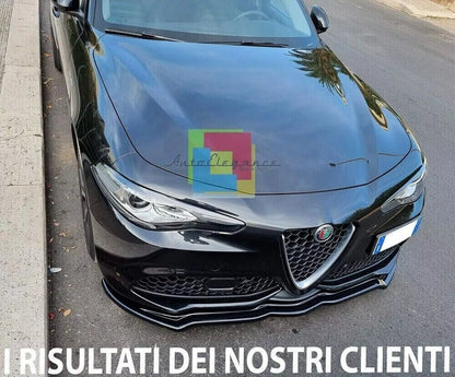 🔥0393 SPLITTER ADATTO PER ALFA ROMEO GIULIA VELOCE NERO LUCIDO🔥