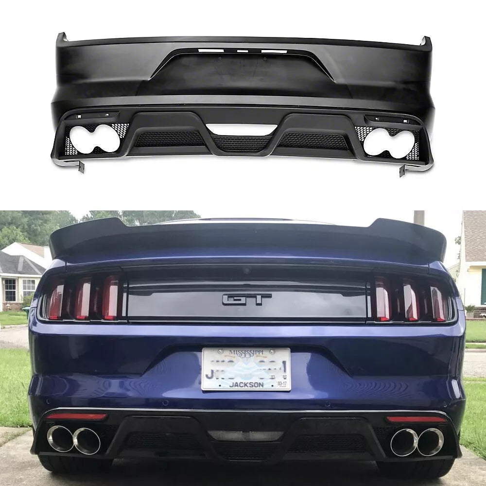 🔥Diffusore Posteriore Senza Terminali Adatto Per Ford Mustang 2015 - 2017🔥