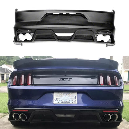 🔥Diffusore Posteriore Senza Terminali Adatto Per Ford Mustang 2015 - 2017🔥