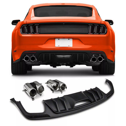 🔥Diffusore Scarico Adatto Per Ford Mustang 15-17 GT EcoBoost Primium GT350🔥