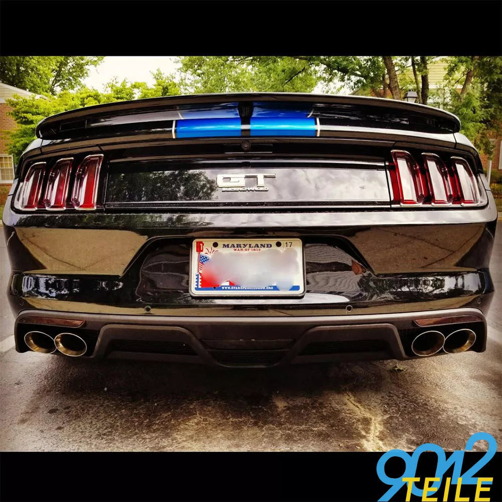 🔥Paraurti Posteriore Diffusore Con Terminali  Adatto Per Ford Mustang 15 - 17🔥