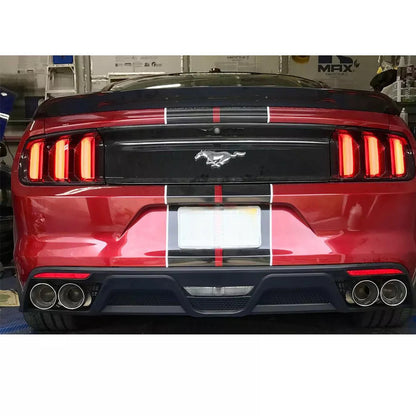 🔥Paraurti Posteriore Diffusore Con Terminali  Adatto Per Ford Mustang 15 - 17🔥