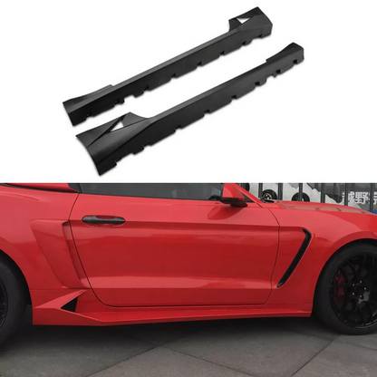 🔥Minigonne laterali prese d'aria effetto Lambo  Adatto Per Ford Mustang 15-20🔥