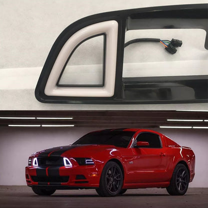 🔥luminazione LED griglia radiatore bianca Adatto Per Ford Mustang 13-14🔥