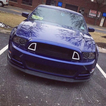 🔥luminazione LED griglia radiatore bianca Adatto Per Ford Mustang 13-14🔥