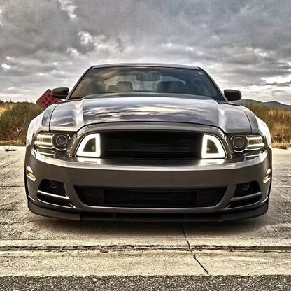 🔥luminazione LED griglia radiatore bianca Adatto Per Ford Mustang 13-14🔥