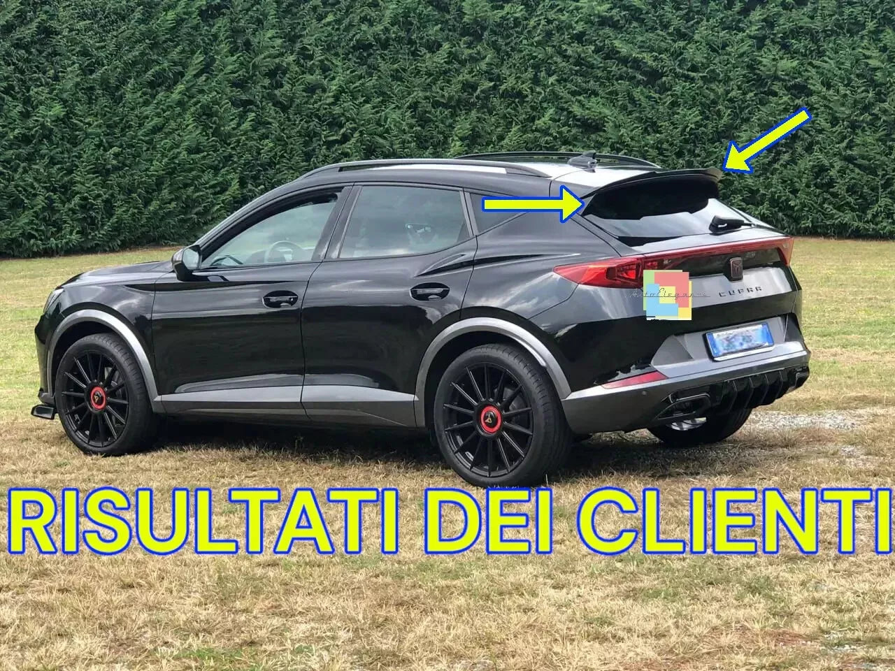 ⭐1436 SPOILER ADATTO PER CUPRA FORMENTOR 2020+ NERO LUCIDO⭐