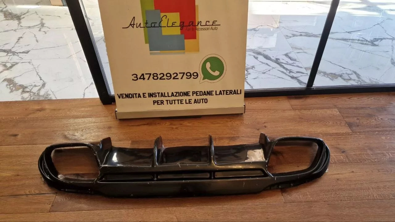 ⭐0345 DIFFUSORE ADATTO PER  GIULIA 16-21 STANDARD LOOK QUADRIFOGLIO NERO LUCIDO⭐