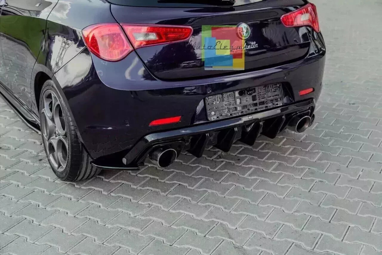 🔥1924⭐DIFFUSORE ADATTO PER ALFA ROMEO GIULIETTA LOOK TUNING NERO LUCIDO🔥⭐