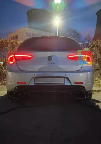 ⭐ 0405 🔥 DIFFUSORE POSTERIORE ADATTO PER ALFA ROMEO GIULIETTA NERO LUCIDO🔥⭐