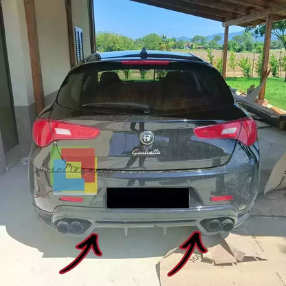 ⭐ 0405 🔥 DIFFUSORE POSTERIORE ADATTO PER ALFA ROMEO GIULIETTA NERO LUCIDO🔥⭐