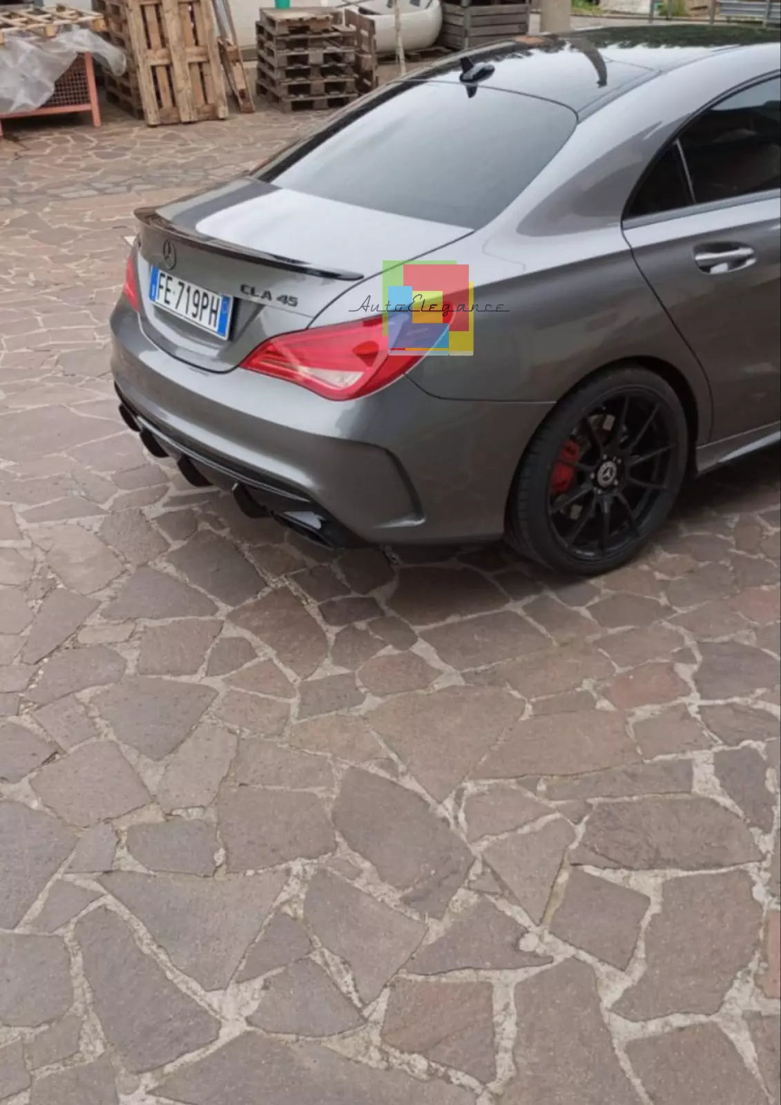 0172⭐Spoiler adatto per Mercedes Benz CLS C117 W117 coupe nero lucido⭐
