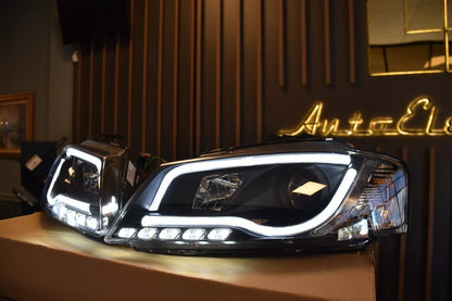 1699🔥FARI ANTERIORI ADATTI PER AUDI A3 8P 08-12 LOOK NERI LED DESIGN SPORTIVO🔥