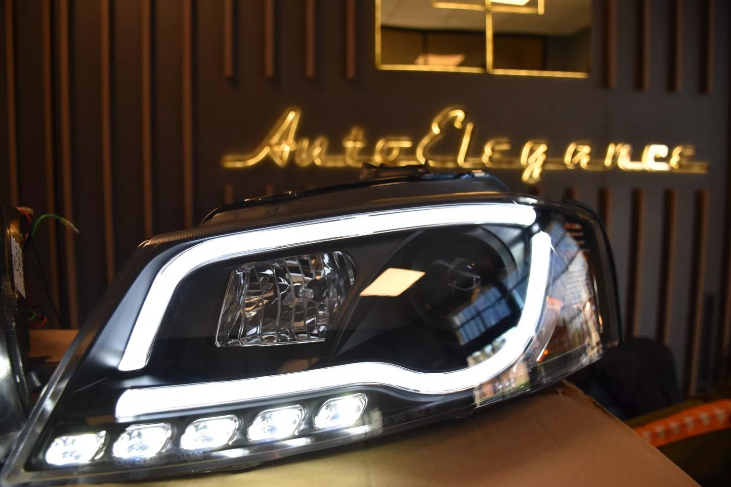 1699🔥FARI ANTERIORI ADATTI PER AUDI A3 8P 08-12 LOOK NERI LED DESIGN SPORTIVO🔥