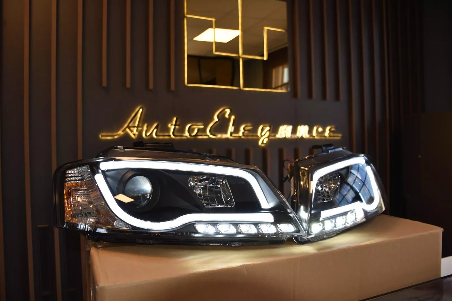 1699🔥FARI ANTERIORI ADATTI PER AUDI A3 8P 08-12 LOOK NERI LED DESIGN SPORTIVO🔥