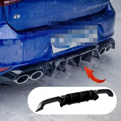 🔥1847 DIFFUSORE ADATTO PER VW GOLF 7 2013-2016 R-LOOK TUNING NERO LUCIDO🔥
