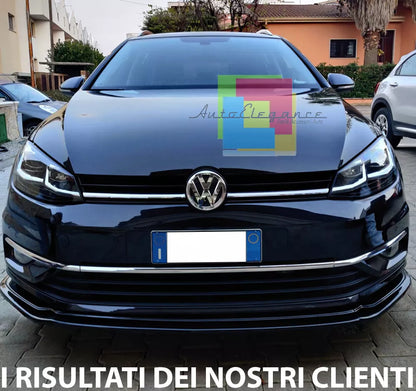 🔥0101 SPLITTER ADATTO PER VW GOLF 7.5 GTI GTD RLINE 2017-2019 NERO LUCIDO🔥