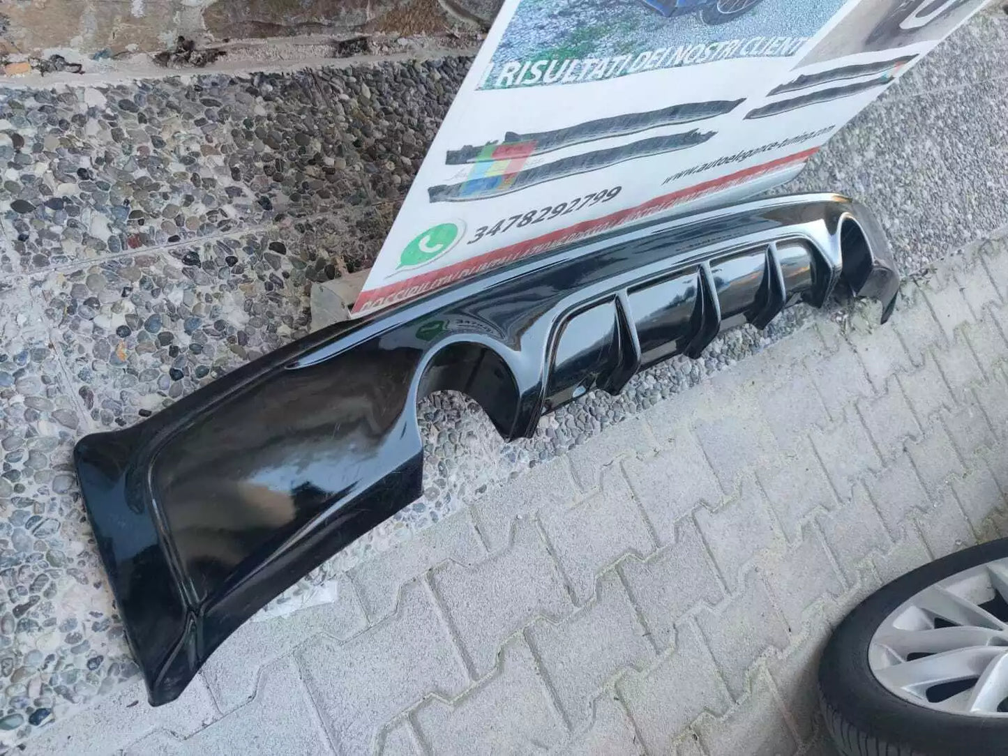 0119⭐DIFFUSORE POSTERIORE BMW SERIE 2 F22 F23 SOTTO PARAURTI M SPORT ABS GREZZO⭐