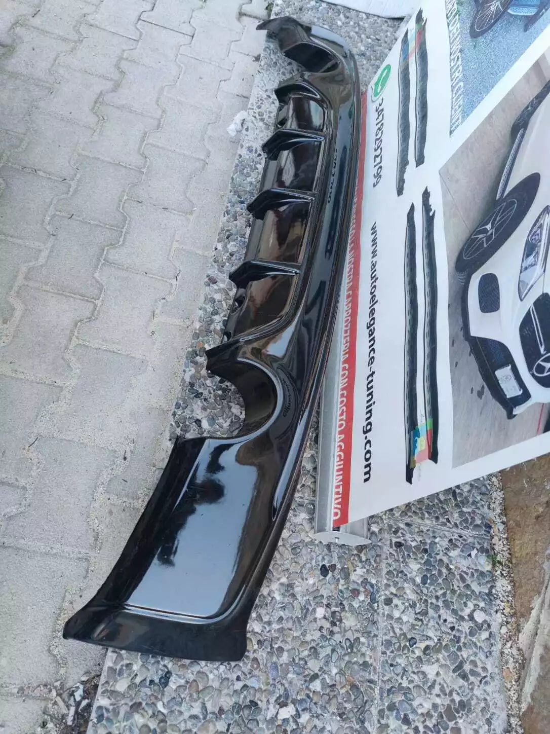 0119⭐DIFFUSORE POSTERIORE BMW SERIE 2 F22 F23 SOTTO PARAURTI M SPORT ABS GREZZO⭐