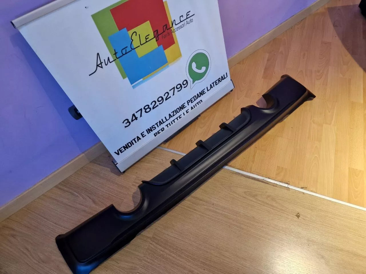 0119⭐DIFFUSORE POSTERIORE BMW SERIE 2 F22 F23 SOTTO PARAURTI M SPORT ABS GREZZO⭐