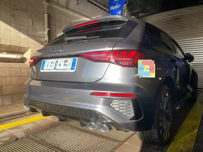 1085🔥DIFFUSORE ADATTO PER AUDI A3 8Y 20+ SPORTBACK LOOK S3 PER PARAURTI SLINE⭐