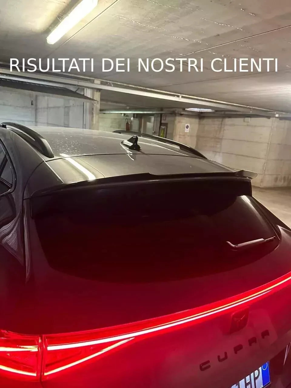 🔥1436 SPOILER ADATTO PER CUPRA FORMENTOR 2020+ NERO LUCIDO🔥