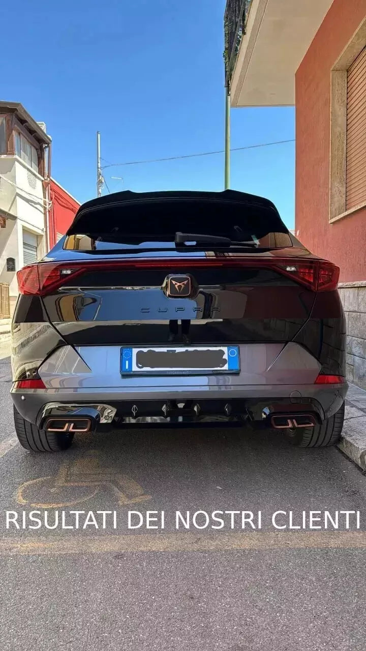 🔥1436 SPOILER ADATTO PER CUPRA FORMENTOR 2020+ NERO LUCIDO🔥