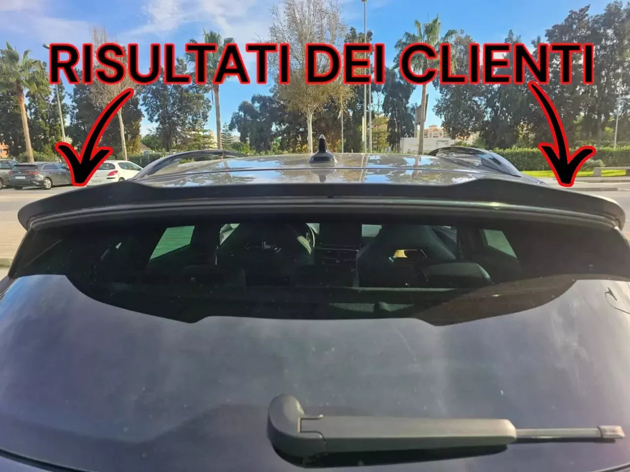 🔥1436 SPOILER ADATTO PER CUPRA FORMENTOR 2020+ NERO LUCIDO🔥