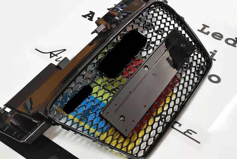 🔥0582 GRIGLIA ADATTA PER AUDI TT 8J 2006-2014 LOOK RSTT NERO LUCIDO🔥