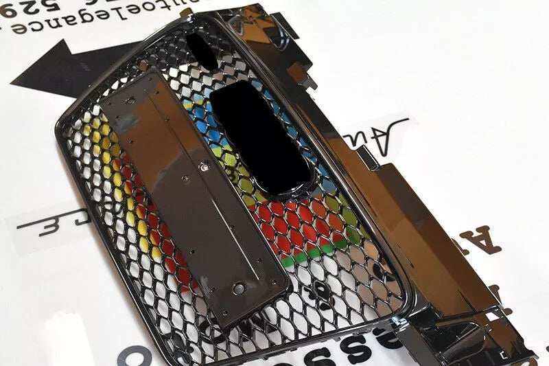 🔥0582 GRIGLIA ADATTA PER AUDI TT 8J 2006-2014 LOOK RSTT NERO LUCIDO🔥