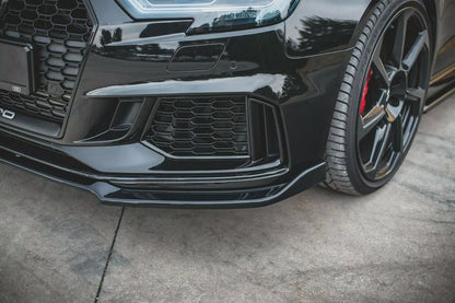⭐🔥0009 SPLITTER  ADATTO PER AUDI A3 8V 2017+ RS3 ABS LOOK NERO LUCIDO🔥⭐