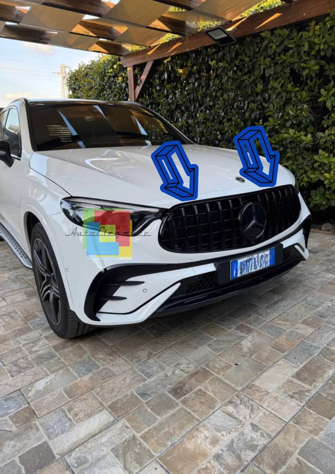 1534🔥GRIGLIA PER MERCEDES BENZ GLC SUV X254 C254 COUPE 2022+ AMG LOOK GT NERA🔥