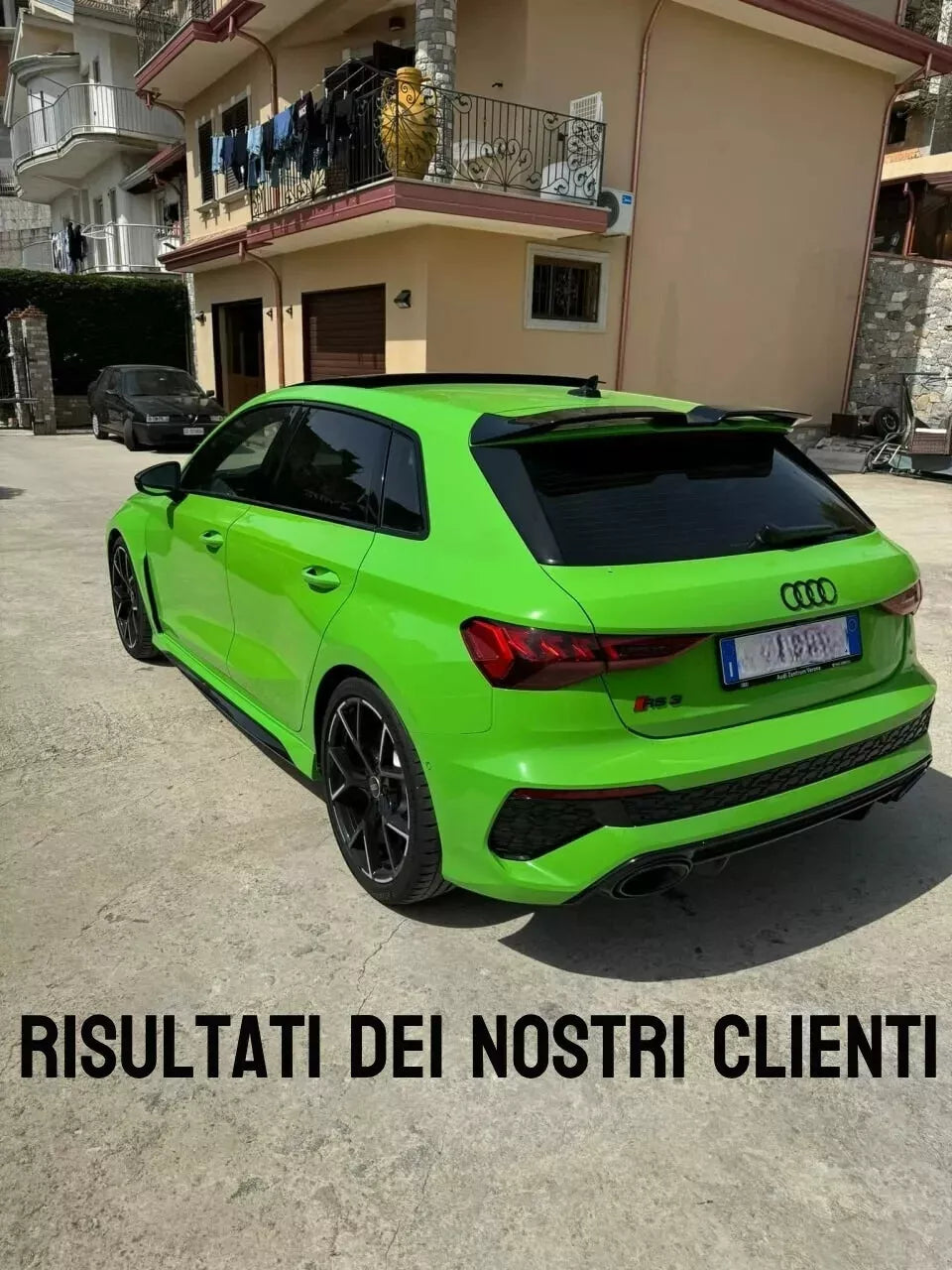 0974✨SPOILER ADATTO PER AUDI A3 8Y 2020+ LOOK NERO LUCIDO DESIGN SPORTIVO✨