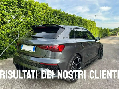 0974✨SPOILER ADATTO PER AUDI A3 8Y 2020+ LOOK NERO LUCIDO DESIGN SPORTIVO✨